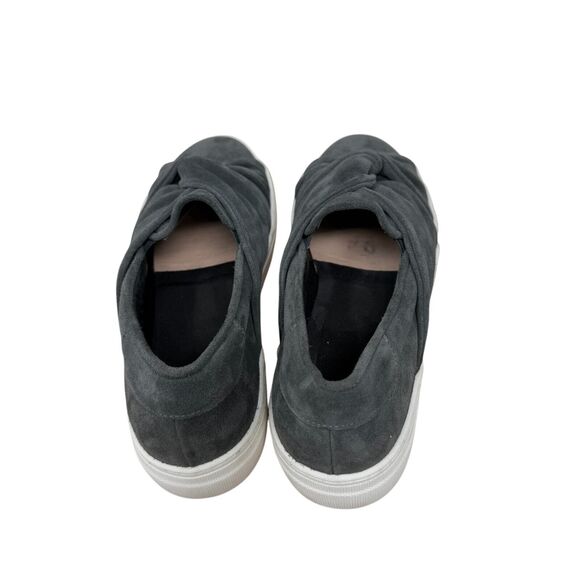 Maje Grey Suede Leather Knotted Slip On Platform Sneaker Capsole Women 40 US 9.5 - Picture 3 of 8